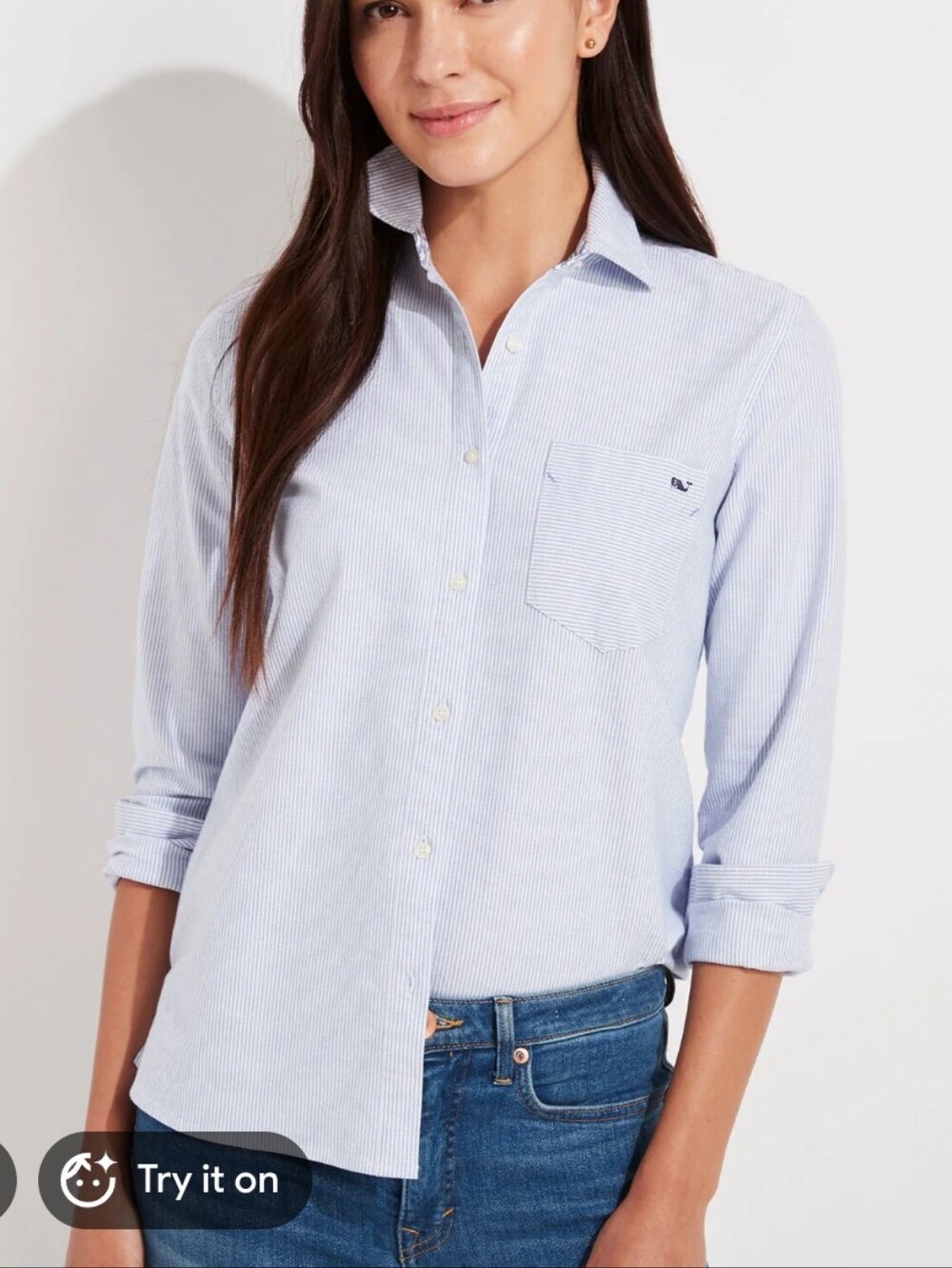 Vineyard Vines Oxford Stripe Chill Mark Button Down